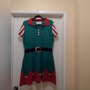 Elf dress sweater sz L